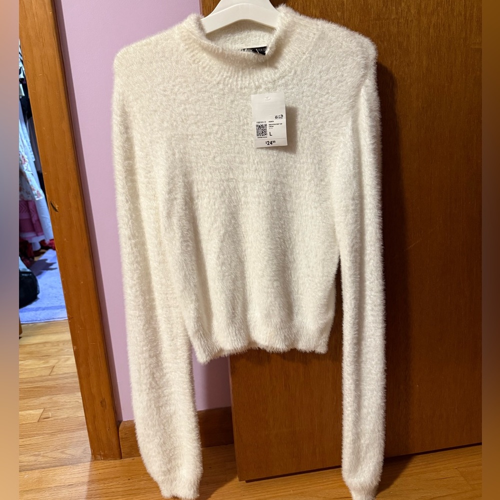 Forever21 Cozy White Women's Sweater